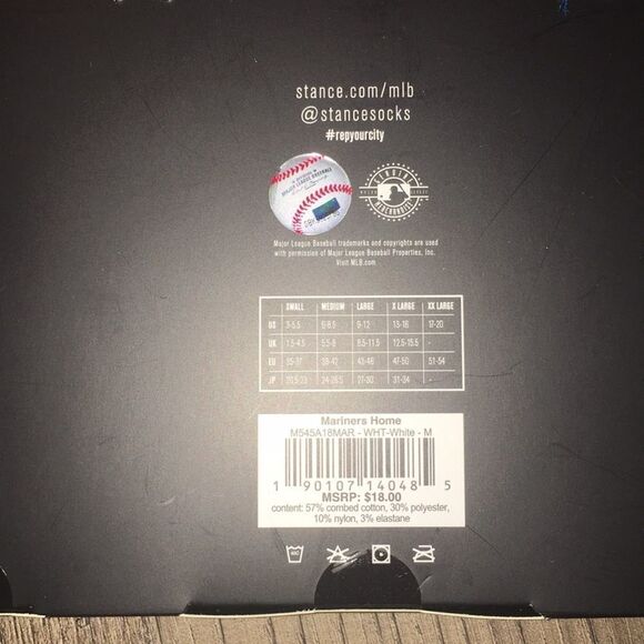 New Seattle Mariners White Team stance baseball socks M are going to playoffs - Picture 2 of 2